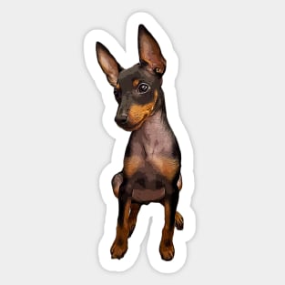 Manchester Terrier Puppy Dog Sticker